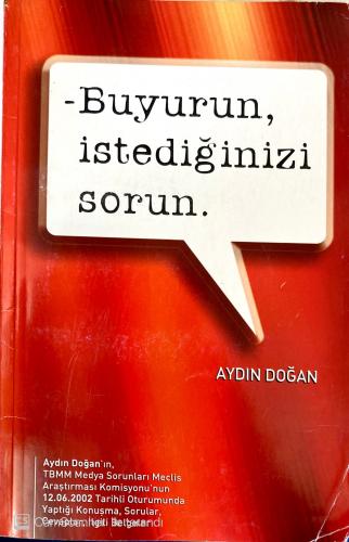 Buyrun İstediğinizi Sorun Aydın Doğan Doğan Kitap