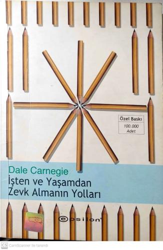 İşten ve Yaşamdan Zevk Almanın Yolları Dale Carnegie Epsilon Yayıncılı