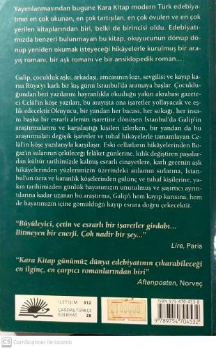 Kara Kitap Orhan Pamuk İletişim