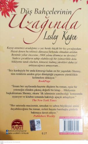 Düş Bahçelerinin Uzağında Lesley Kagen Martı Yayınevi