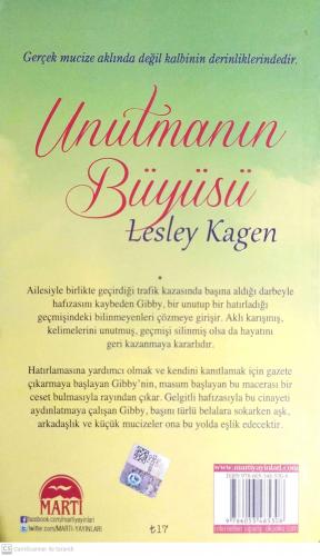 Unutmanın Büyüsü Lesley Kagen Martı Yayınevi