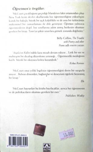 Öğretmen Frank Mccourt Altın Kitaplar