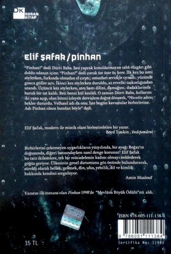 Pinhan Elif Şafak Doğan Kitap