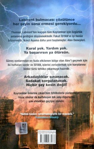 Labirent / Alev Deneyleri James Dashner Pegasus Yayıncılık