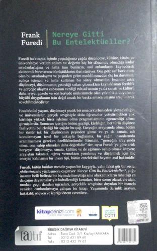 Nereye Gitti Bu Entelektüeller? Frank Furedi Birleşik Dağıtım Kitabevi