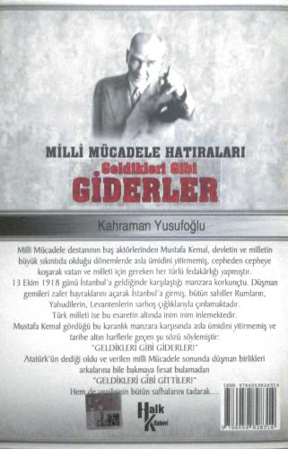 Geldikleri Gibi Giderler Kahraman Yusufoğlu Halk Kitabevi