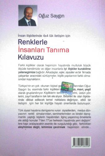 Renklerle İnsanları Tanıma Kılavuzu Oğuz Saygın 4X4 KİTAP