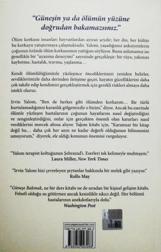 Güneşe Bakmak Ölümle Yüzleşmek Irvin D. Yalom Pegasus Yayıncılık