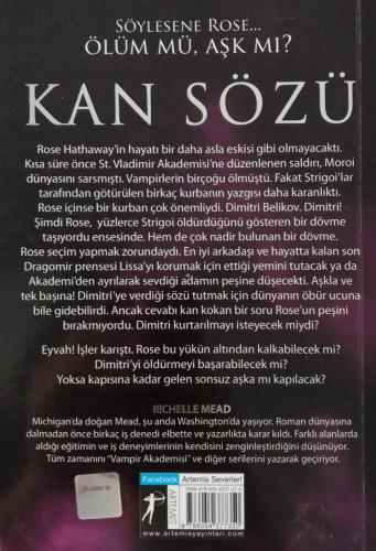 Kan Sözü / Vampir Akademisi-4 Richelle Mead Artemis Yayınları