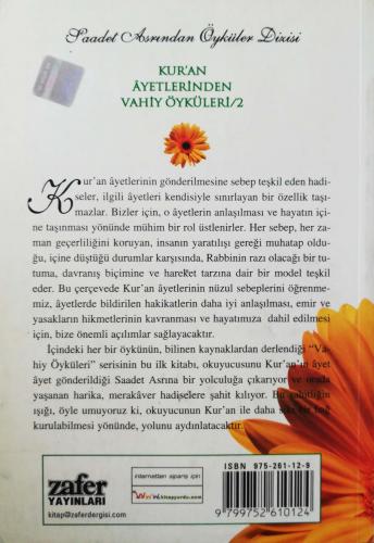 Kur'an Ayetlerinden Vahiy Öyküleri 2 Selim Gündüzalp Zafer Yayınları