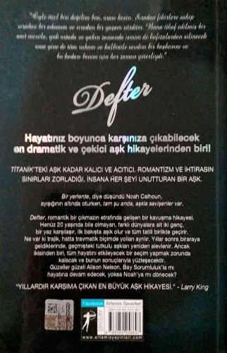 Defter Nicholas Sparks Artemis Yayınları