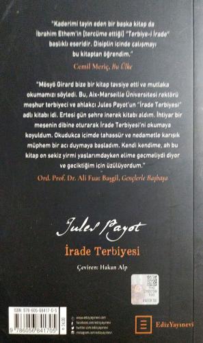 İrade Terbiyesi jules payot Ediz Yayınevi