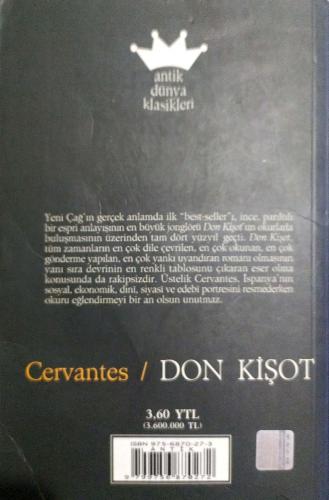 Don Kişot Cervantes Antik Dünya Klasikleri