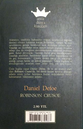 Robinson Crusoe Daniel Defoe Antik Dünya Klasikleri