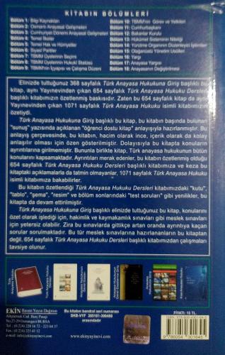 Türk Anayasa Hukukuna Giriş kemal gözler öğrenci dostu serisi