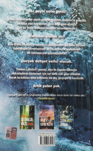 Labirent / Son İsyan James Dashner Pegasus Yayıncılık