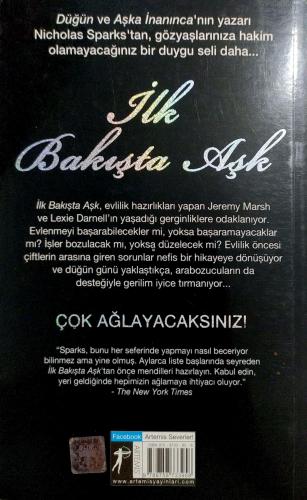 İlk Bakışta Aşk Nicholas Sparks Artemis Yayınları