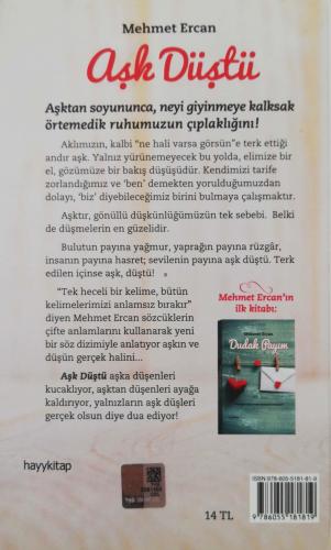 Aşk Düştü mehmet ercan Hayykitap