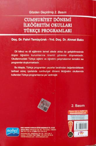 Cumhuriyet Dönemi İlköğretim Okulları Türkçe Programları ahmet balcı N