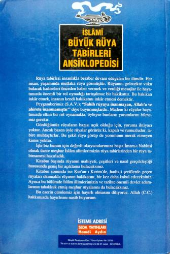 Büyük İslami Rüya Tabirleri Ansiklopedisi imam nablusı ibni srin Seda 