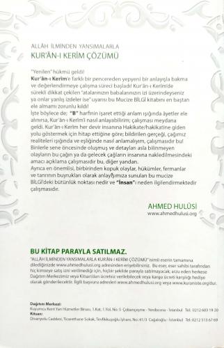 Allah İlminden Yansımalarla Kur'an-ı Kerim Çözümü Ahmed Hulusi Timaş Y