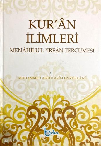 Kur'an İlimleri Menahilu'l İrfan Tercümesi (2 Cilt) Muhammed Abdülazim