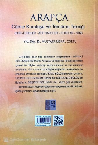 Arapça Cümle Kuruluşu Ve Tercüme Tekniği Mustafa Meral Çörtü Marmara Ü