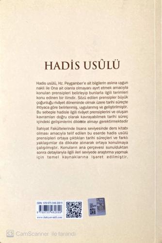 Hadis Usulü Ahmet Yücel Marmara Üniversitesi İlahiyat Vakfı Yayınları