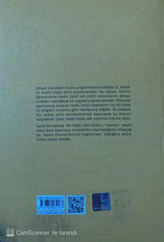 Hadis Usulü (Şekil Ve Örneklerle) İsmail Lütfi Çakan Marmara Üniversit