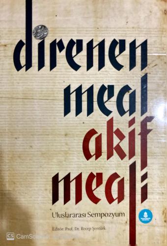 Direnen Meal Akif Meali Mahya Yayınları