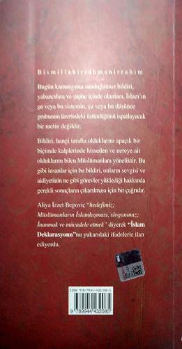 İslam Deklarasyonu Aliya İzzetbegoviç Fide