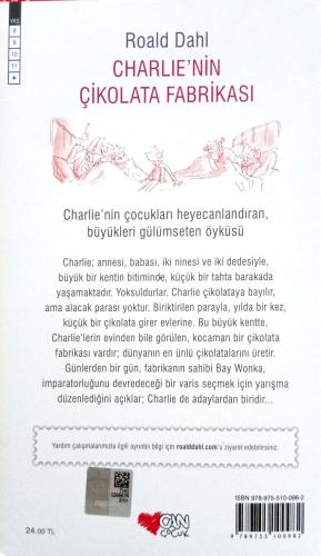Charlie'nin Çikolata Fabrikası (Ciltsiz) Roald Dahl Can Çocuk