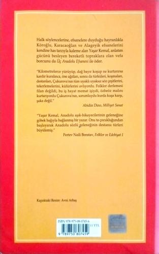 Üç Anadolu Efsanesi Köroğlu, Karacaoğlan, Alageyik Yaşar Kemal Yapı Kr