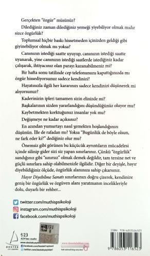 Hayır Diyebilme Sanatı Müthiş Psikoloji Destek Yayınevi
