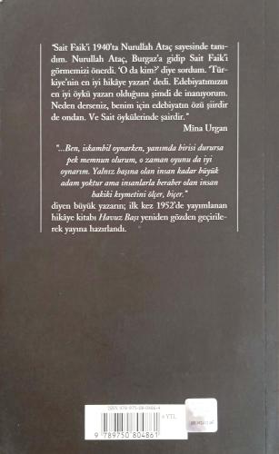 Havuz Başı Sait Faik Abasıyanık Yapı Kredi Yayınları