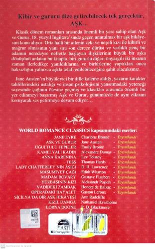 Aşk ve Gurur Jane Austen Martı Yayınevi