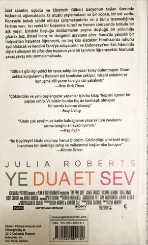 Ye Dua Et Sev Elizabeth Gilbert Pegasus Yayıncılık