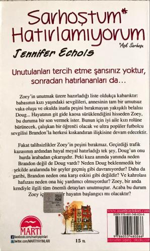 Sarhoştum Hatırlamıyorum/ Aşk Şarhoşu Jennifer Echols Martı Yayınevi