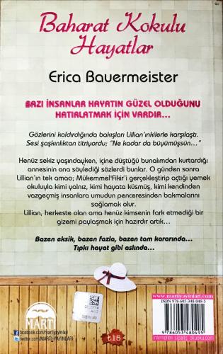 Baharat Kokulu Hayatlar Erica Bauermeister Martı Yayınevi