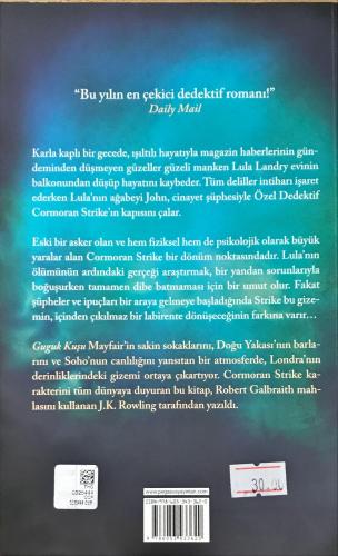 Guguk Kuşu / Cormoran Strike 1 Robert Galbraith Pegasus Yayıncılık