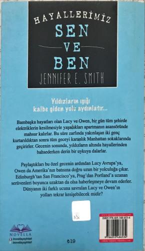 Hayallerimiz Sen ve Ben Jennifer E.Smith Novella