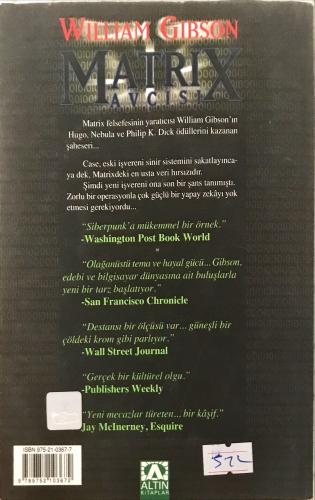 Matrix Avcısı (Neuromancer) William Gibson Altın Kitaplar