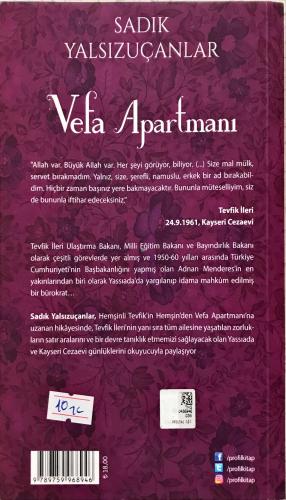 Vefa Apartmanı Sadık Yalsızuçanlar Profil