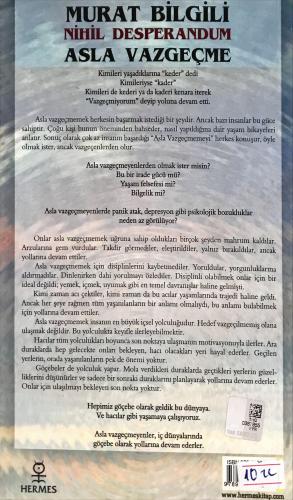 Asla Vazgeçme & Nihil Desperandum Murat Bilgili HERMES YAYINLARI