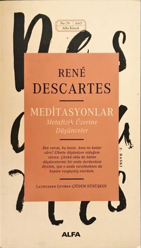 Meditasyonlar Rene Descartes Alfa Yayınları