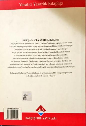 Yaratıcı Yazarlık Kitaplığı-1 Elif Şafakla 6 Sihirli Kelime Elyssa Fri
