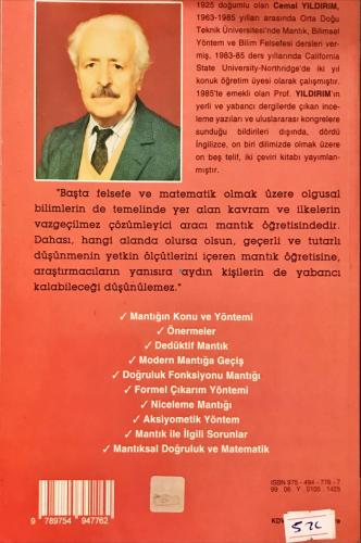 MANTIK -Doğru Düşünme Yöntemi Cemal Yıldırım Bilgi Yayınevi