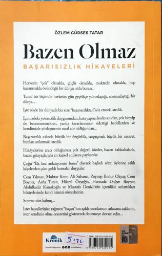 Bazen Olmaz/ Başarısızlık Hikayeleri Özlem Gürses Tatar Kronik