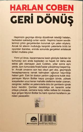 Geri Dönüş Harlan Coben Martı Yayınevi