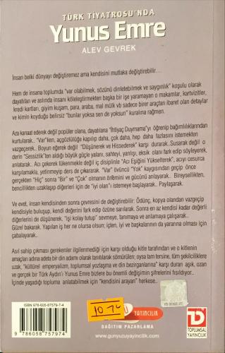 Türk Tiyatrosu'nda Yunus Emre Alev Gevrek Toplumsal Yayıncılık